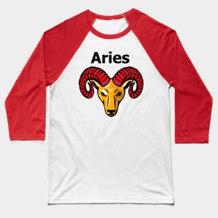 Aries Colorful Ram Baseball T-Shirt